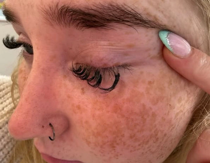 Damaged lashes